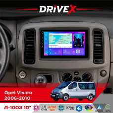 Штатна магнітола для Renault Trafic 2006-2010 DriveX A-1003 QLED 10" Android 2+32Гб 4-ядерний 4x50W(TDA7851) бездротовий CarPlay та AndroidAuto