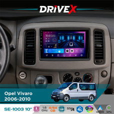 Штатна магнітола для Nissan Primastar 2006-2014 DriveX SE-1003 QLED 10" Android 8-ядерний 4+64Гб SIM-картка 3G/4G DSP 4x50W(TDA7851) бездротовий CarPlay та AndroidAuto