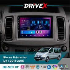 Штатна магнітола для Renault Trafic II (EL/FL/JL) 2011-2014 DriveX SE-1011 QLED 10" Android 4-ядерний 4+64Гб DSP 4x50W(TDA7851) бездротовий CarPlay та AndroidAuto