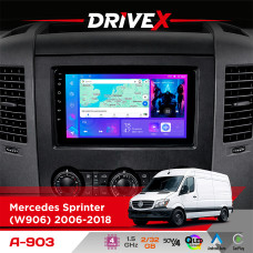 Штатна магнітола для Volkswagen Crafter 2006-2016 DriveX A-903 QLED 9" Android 4-ядерний 2+32Гб 4x50W(TDA7851) бездротовий CarPlay та AndroidAuto