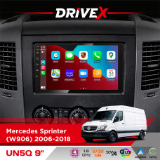 Штатна магнітола для Volkswagen Crafter 2006-2016 DriveX UN5 QLED 9" Android 4-ядерний 2+32Гб 4x45W бездротовий CarPlay та AndroidAuto