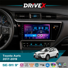 Штатна магнітола для Toyota Auris 2017-2019 DriveX SE-911 4+64Гб QLED 9" Android 4-ядерний 4x50W(TDA7851) DSP бездротовий CarPlay та AndroidAuto