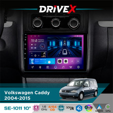 Штатна магнітола для Volkswagen Caddy 2004-2015 DriveX SE-1011 QLED 10" Android 4-ядерний 4+64Гб DSP 4x50W(TDA7851) бездротовий CarPlay та AndroidAuto