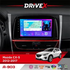 Штатна магнітола для Mazda CX-5 2012-2017 DriveX A-903 QLED 9" Android 4-ядерний 2+32Гб 4x50W(TDA7851) бездротовий CarPlay та AndroidAuto