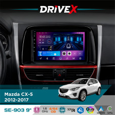 Штатна магнітола для Mazda CX-5 2012-2017 DriveX SE-903 QLED 9" Android 8-ядерний 4+64Гб SIM-картка 3G/4G DSP 4x50W(TDA7851) бездротовий CarPlay та AndroidAuto