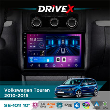 Штатна магнітола для Volkswagen Touran 2010-2015 DriveX SE-1011 QLED 10" Android 4-ядерний 4+64Гб DSP 4x50W(TDA7851) бездротовий CarPlay та AndroidAuto