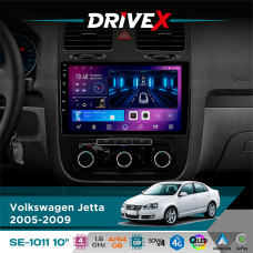 Штатна магнітола для Volkswagen Jetta 2005-2009 DriveX SE-1011 QLED 10" Android 4-ядерний 4+64Гб DSP 4x50W(TDA7851) бездротовий CarPlay та AndroidAuto