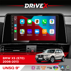 Штатна магнітола для BMW X5 M (E70) 2006-2013 DriveX UN5 QLED 9" Android 4-ядерний 2+32Гб 4x45W бездротовий CarPlay та AndroidAuto