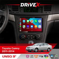 Штатна магнітола для Toyota Camry 2011-2014 DriveX UN5 QLED 9" Android 4-ядерний 2+32Гб 4x45W бездротовий CarPlay та AndroidAuto