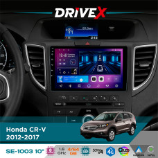 Штатна магнітола для Honda CR-V 2012-2017 DriveX SE-1003 QLED 10" Android 8-ядерний 4+64Гб SIM-картка 3G/4G DSP 4x50W(TDA7851) бездротовий CarPlay та AndroidAuto