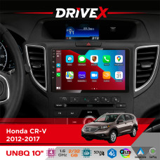 Штатна магнітола для Honda CR-V 2012-2017 DriveX UN8 QLED 10" Android 4-ядерний 2x32Гб 4x45W бездротовий CarPlay та AndroidAuto