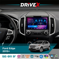 Штатна магнітола для Ford Edge 2015+ DriveX SE-911 4+64Гб QLED 9" Android 4-ядерний 4x50W(TDA7851) DSP бездротовий CarPlay та AndroidAuto