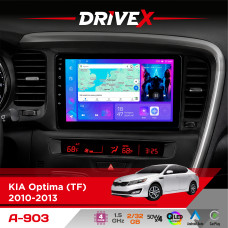 Штатна магнітола для KIA Optima (TF) 2010-2013 DriveX A-903 QLED 9" Android 4-ядерний 2+32Гб 4x50W(TDA7851) бездротовий CarPlay та AndroidAuto