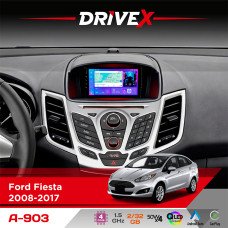 Штатна магнітола для Ford Fiesta 2008-2017 DriveX A-903 QLED 9" Android 4-ядерний 2+32Гб 4x50W(TDA7851) бездротовий CarPlay та AndroidAuto