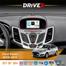 Штатна магнітола для Ford Fiesta 2008-2017 DriveX S7 2K QLED 9" Android 8-ядерний 2.7ГГц 6x64Гб SIM-картка 3G/4G AK7808 AB 4x50W DSP AK7739 VELVET бездротовий CarPlay та AndroidAuto