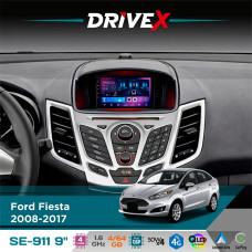 Штатна магнітола для Ford Fiesta 2008-2017 DriveX SE-911 4+64Гб QLED 9" Android 4-ядерний 4x50W(TDA7851) DSP бездротовий CarPlay та AndroidAuto