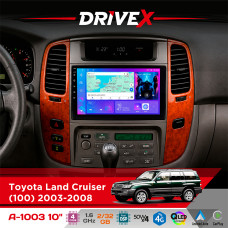 Штатна магнітола для Lexus LX 470 1998-2007 DriveX A-1003 QLED 10" Android 2+32Гб 4-ядерний 4x50W(TDA7851) бездротовий CarPlay та AndroidAuto