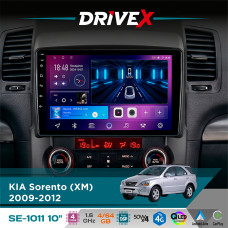 Штатна магнітола для KIA Sorento (XM) 2009-2012 DriveX SE-1011 QLED 10" Android 4-ядерний 4+64Гб DSP 4x50W(TDA7851) бездротовий CarPlay та AndroidAuto