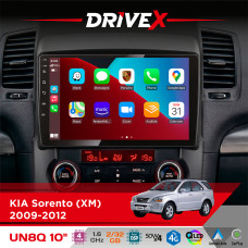 Штатна магнітола для KIA Sorento (XM) 2009-2012 DriveX UN8 QLED 10" Android 4-ядерний 2x32Гб 4x45W бездротовий CarPlay та AndroidAuto