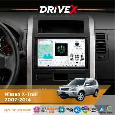 Штатна магнітола для Dongfeng Fengdu MX6 2015+ DriveX S7+ 2K QLED 10" Android 8-ядерний 2.7ГГц 8x128Гб SIM-картка 3G/4G AK7808 AB 4x50W 360° DSP AK7739 VELVET бездротовий CarPlay та AndroidAuto