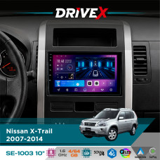 Штатна магнітола для Dongfeng Fengdu MX6 2015+ DriveX SE-1003 QLED 10" Android 8-ядерний 4+64Гб SIM-картка 3G/4G DSP 4x50W(TDA7851) бездротовий CarPlay та AndroidAuto