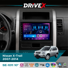 Штатна магнітола для Dongfeng Fengdu MX6 2015+ DriveX SE-1011 QLED 10" Android 4-ядерний 4+64Гб DSP 4x50W(TDA7851) бездротовий CarPlay та AndroidAuto
