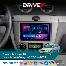 Штатна магнітола для Chevrolet Lacetti (Hatchback-Wagon) 2004-2013 DriveX SE-911 4+64Гб QLED 9" Android 4-ядерний 4x50W(TDA7851) DSP бездротовий CarPlay та AndroidAuto