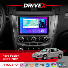 Штатна магнітола для Ford Fusion 2009-2012 DriveX A-1003 QLED 10" Android 2+32Гб 4-ядерний 4x50W(TDA7851) бездротовий CarPlay та AndroidAuto