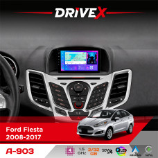 Штатна магнітола для Ford Fiesta 2008-2017 DriveX A-903 QLED 9" Android 4-ядерний 2+32Гб 4x50W(TDA7851) бездротовий CarPlay та AndroidAuto