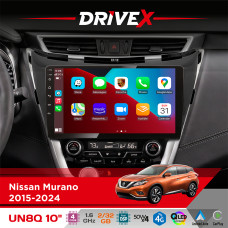 Штатна магнітола для Nissan Murano 2015-2024 DriveX UN8 QLED 10" Android 4-ядерний 2x32Гб 4x45W бездротовий CarPlay та AndroidAuto