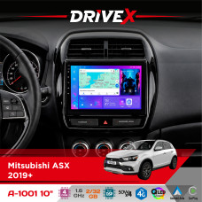 Штатна магнітола для Mitsubishi RVR 2019+ DriveX A-1001 10" Android 4-ядерний 2+32Гб 4x45W бездротовий CarPlay та AndroidAuto
