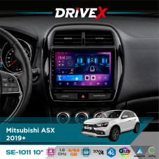 Штатна магнітола для Mitsubishi RVR 2019+ DriveX SE-1011 QLED 10" Android 4-ядерний 4+64Гб DSP 4x50W(TDA7851) бездротовий CarPlay та AndroidAuto