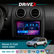 Штатна магнітола для Nissan X-Trail 2004-2007 DriveX SE-1011 QLED 10" Android 4-ядерний 4+64Гб DSP 4x50W(TDA7851) бездротовий CarPlay та AndroidAuto