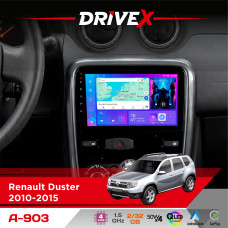 Штатна магнітола для Renault Duster 2010-2015 DriveX A-903 QLED 9" Android 4-ядерний 2+32Гб 4x50W(TDA7851) бездротовий CarPlay та AndroidAuto
