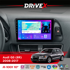 Штатна магнітола для Audi Q5 (8R) 2008-2017 DriveX A-1001 10" Android 4-ядерний 2+32Гб 4x45W бездротовий CarPlay та AndroidAuto