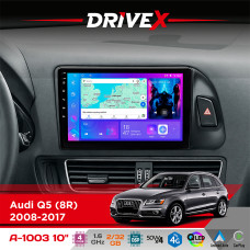 Штатна магнітола для Audi Q5 (8R) 2008-2017 DriveX A-1003 QLED 10" Android 2+32Гб 4-ядерний 4x50W(TDA7851) бездротовий CarPlay та AndroidAuto