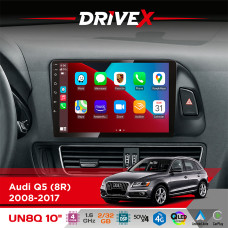 Штатна магнітола для Audi SQ5 (8R) 2008-2017 DriveX UN8 QLED 10" Android 4-ядерний 2x32Гб 4x45W бездротовий CarPlay та AndroidAuto