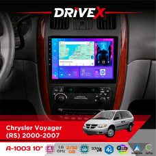 Штатна магнітола для Chrysler Voyager (RS) 2000-2007 DriveX A-1003 QLED 10" Android 2+32Гб 4-ядерний 4x50W(TDA7851) бездротовий CarPlay та AndroidAuto