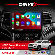 Штатна магнітола для JEEP Grand Cherokee 2013-2017 DriveX UN5 QLED 9" Android 4-ядерний 2+32Гб 4x45W бездротовий CarPlay та AndroidAuto