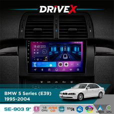 Штатна магнітола для BMW 5 Series (E39) 1995-2004 DriveX SE-903 QLED 9" Android 8-ядерний 4+64Гб SIM-картка 3G/4G DSP 4x50W(TDA7851) бездротовий CarPlay та AndroidAuto