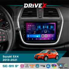 Штатна магнітола для Suzuki S Cross 2013-2021 DriveX SE-911 4+64Гб QLED 9" Android 4-ядерний 4x50W(TDA7851) DSP бездротовий CarPlay та AndroidAuto