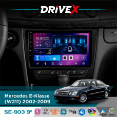 Штатна магнітола для Mercedes CLS-Klasse (C219) 2004-2010 DriveX SE-903 QLED 9" Android 8-ядерний 4+64Гб SIM-картка 3G/4G DSP 4x50W(TDA7851) бездротовий CarPlay та AndroidAuto