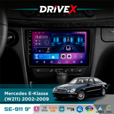 Штатна магнітола для Mercedes CLS-Klasse (C219) 2004-2010 DriveX SE-911 4+64Гб QLED 9" Android 4-ядерний 4x50W(TDA7851) DSP бездротовий CarPlay та AndroidAuto
