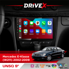 Штатна магнітола для Mercedes CLS-Klasse (C219) 2004-2010 DriveX UN5 QLED 9" Android 4-ядерний 2+32Гб 4x45W бездротовий CarPlay та AndroidAuto