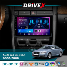 Штатна магнітола для Audi S4 B7 (8E) 2004-2009 DriveX SE-911 4+64Гб QLED 9" Android 4-ядерний 4x50W(TDA7851) DSP бездротовий CarPlay та AndroidAuto