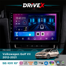 Штатна магнітола для Volkswagen Golf VII 2012-2021 DriveX SE-1011 QLED 10" Android 4-ядерний 4+64Гб DSP 4x50W(TDA7851) бездротовий CarPlay та AndroidAuto