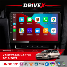 Штатна магнітола для Volkswagen Golf VII 2012-2021 DriveX UN8 QLED 10" Android 4-ядерний 2x32Гб 4x45W бездротовий CarPlay та AndroidAuto