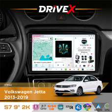 Штатна магнітола для Volkswagen Jetta 2013-2019 DriveX S7 2K QLED 9" Android 8-ядерний 2.7ГГц 6x64Гб SIM-картка 3G/4G AK7808 AB 4x50W DSP AK7739 VELVET бездротовий CarPlay та AndroidAuto