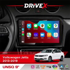 Штатна магнітола для Volkswagen Jetta 2013-2019 DriveX UN5 QLED 9" Android 4-ядерний 2+32Гб 4x45W бездротовий CarPlay та AndroidAuto