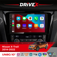 Штатна магнітола для Nissan Rogue 2014-2022 DriveX UN8 QLED 10" Android 4-ядерний 2x32Гб 4x45W бездротовий CarPlay та AndroidAuto